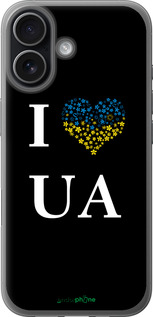 Силиконовый чехол I love UA для Apple iPhone 17 - 1112u-4031 изображение 
