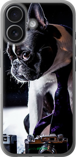 Силиконовый чехол Бульдог-фотограф для Apple iPhone 17 - 142u-4031 изображение 
