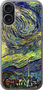 Силиконовый чехол Винсент Ван Гог. Звёздная ночь для Apple iPhone 17 - 163u-4031 изображение 