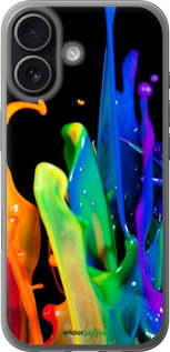 Силиконовый чехол брызги краски для Apple iPhone 17 - 3957u-4031 изображение 