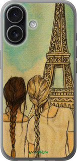 Силиконовый чехол Девушки в Париже для Apple iPhone 17 - 3980u-4031 изображение 