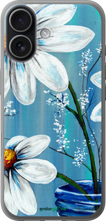 Силіконовий чехол Красиві арт-ромашки для Apple iPhone 17 - 4031u-4031 изображение 