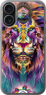 Силиконовый чехол Люминесцентный лев для Apple iPhone 17 - 4037u-4031 изображение 