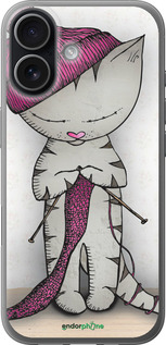 Силіконовий чехол Кішка рукодільниця для Apple iPhone 17 - 4056u-4031 изображение 
