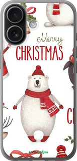 Силиконовый чехол Merry Christmas для Apple iPhone 17 - 4106u-4031 изображение 