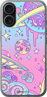 Силиконовый чехол Розовая галактика для Apple iPhone 17 - 4146u-4031 изображение 