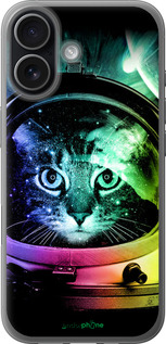 Силіконовий чехол Кіт-астронавт для Apple iPhone 17 - 4154u-4031 изображение 