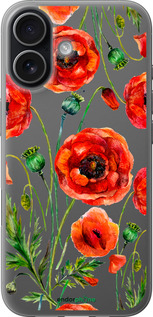 Силиконовый чехол Нарисованные маки для Apple iPhone 17 - 4278u-4031 изображение 