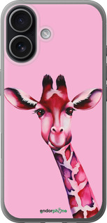 Силиконовый чехол Розовая жирафа для Apple iPhone 17 - 4441u-4031 изображение 