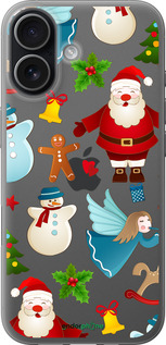 Силиконовый чехол Новогодний 1 для Apple iPhone 17 - 4614u-4031 изображение 