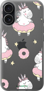 Силиконовый чехол Единорожки для Apple iPhone 17 - 4659u-4031 изображение 