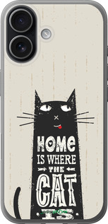 Силиконовый чехол Кот для Apple iPhone 17 - 4671u-4031 изображение 