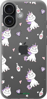 Силиконовый чехол Единорожка v2 для Apple iPhone 17 - 4703u-4031 изображение 
