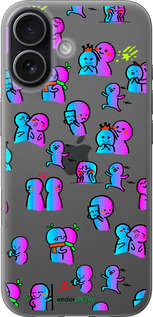 Силіконовий чехол Емоції для Apple iPhone 17 - 4736u-4031 изображение 