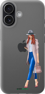 Силиконовый чехол Девушка 1 для Apple iPhone 17 - 4751u-4031 изображение 