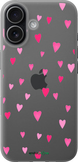 Силиконовый чехол Сердечки 2 для Apple iPhone 17 - 4763u-4031 изображение 