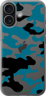 Силиконовый чехол Камуфляж прозрачный фон для Apple iPhone 17 - 4877u-4031 изображение 