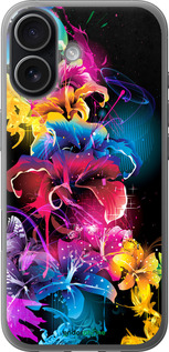 Силиконовый чехол Абстрактные цветы для Apple iPhone 17 - 511u-4031 изображение 