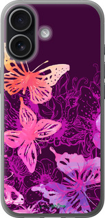 Силіконовий чехол Метелики v2 для Apple iPhone 17 - 5475u-4031 изображение 