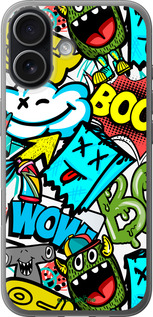 Силиконовый чехол Стикеры v4 для Apple iPhone 17 - 5508u-4031 изображение 