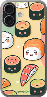 Силиконовый чехол Суши паттерн для Apple iPhone 17 - 5583u-4031 изображение 