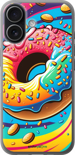 Силиконовый чехол Пончик радуга для Apple iPhone 17 - 5584u-4031 изображение 