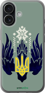 Силиконовый чехол Тризуб с крыльями для Apple iPhone 17 - 5640u-4031 изображение 