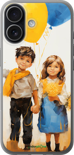 Силиконовый чехол Дети с шариками для Apple iPhone 17 - 5659u-4031 изображение 