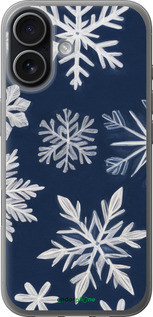 Силиконовый чехол Снежинки для Apple iPhone 17 - 5821u-4031 изображение 