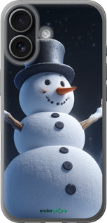 Силиконовый чехол Снеговик для Apple iPhone 17 - 5826u-4031 изображение 
