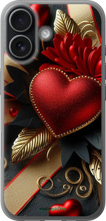 Силиконовый чехол Сердечки v2 для Apple iPhone 17 - 5832u-4031 изображение 