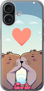 Силиконовый чехол Капибара любовь для Apple iPhone 17 - 6027u-4031 изображение 