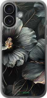 Силиконовый чехол Черные цветы для Apple iPhone 17 - 6031u-4031 изображение 