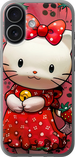 Силіконовий чехол hello kitty1 для Apple iPhone 17 - 6036u-4031 изображение 