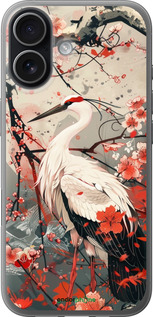 Силиконовый чехол Аист в цвету сакуры для Apple iPhone 17 - 6109u-4031 изображение 