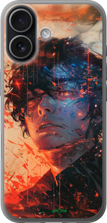 Силіконовий чехол Обличчя в полум'ї для Apple iPhone 17 - 6127u-4031 изображение 