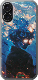 Силиконовый чехол Сатору Годжо для Apple iPhone 17 - 6129u-4031 изображение 