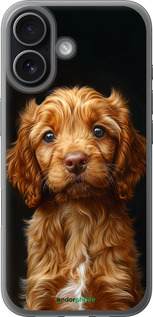Силіконовий чехол Cocker spaniel на чорному фоні для Apple iPhone 17 - 6137u-4031 изображение 
