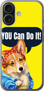 Силиконовый чехол чехол с корги You Can Do It для Apple iPhone 17 - 6184u-4031 изображение 