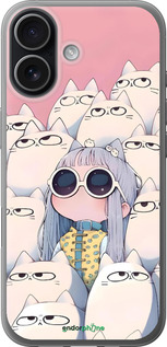 Силиконовый чехол Малышка с котами для Apple iPhone 17 - 6295u-4031 изображение 