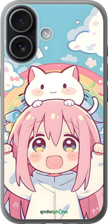 Силіконовий чехол Девочка аниме радуга для Apple iPhone 17 - 6304u-4031 изображение 