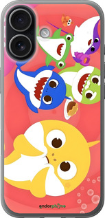 Силиконовый чехол Бейби Шаркс для Apple iPhone 17 - 6305u-4031 изображение 