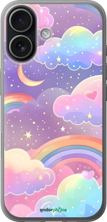 Силиконовый чехол Облака и радуга для Apple iPhone 17 - 6312u-4031 изображение 