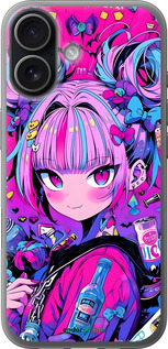 Силиконовый чехол Аниме милаха для Apple iPhone 17 - 6314u-4031 изображение 