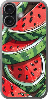 Силиконовый чехол Арбуз для Apple iPhone 17 - 6315u-4031 изображение 