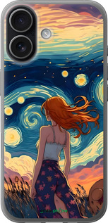 Силиконовый чехол Девушка Арт для Apple iPhone 17 - 6325u-4031 изображение 