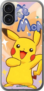 Силіконовий чехол Пикачу для Apple iPhone 17 - 6383u-4031 изображение 