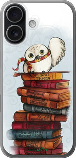 Силиконовый чехол Сова и книги для Apple iPhone 17 - 6436u-4031 изображение 