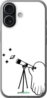 Силиконовый чехол Привидение астроном для Apple iPhone 17 - 6444u-4031 изображение 