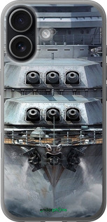 Силиконовый чехол Линкор, world of tanks, wargaming, военный корабль для Apple iPhone 17 - 6453u-4031 изображение 